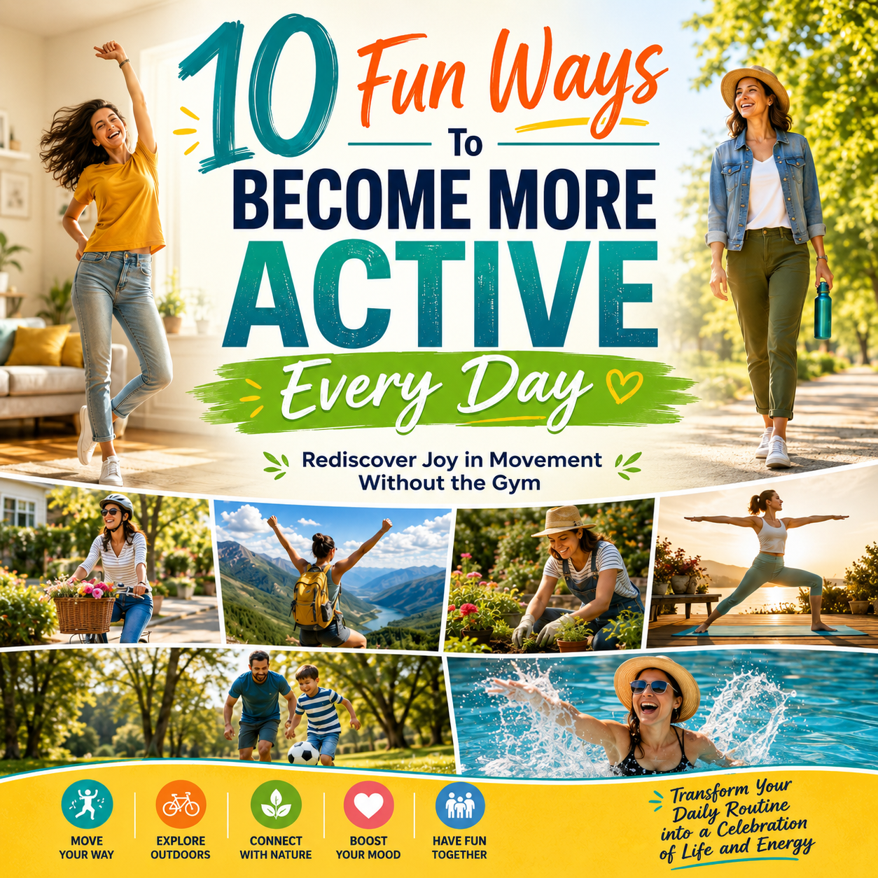 10 Fun Ways To Become More Active Every Day