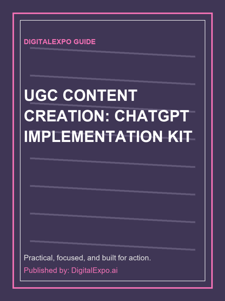 UGC Content Creation: ChatGPT Implementation Kit