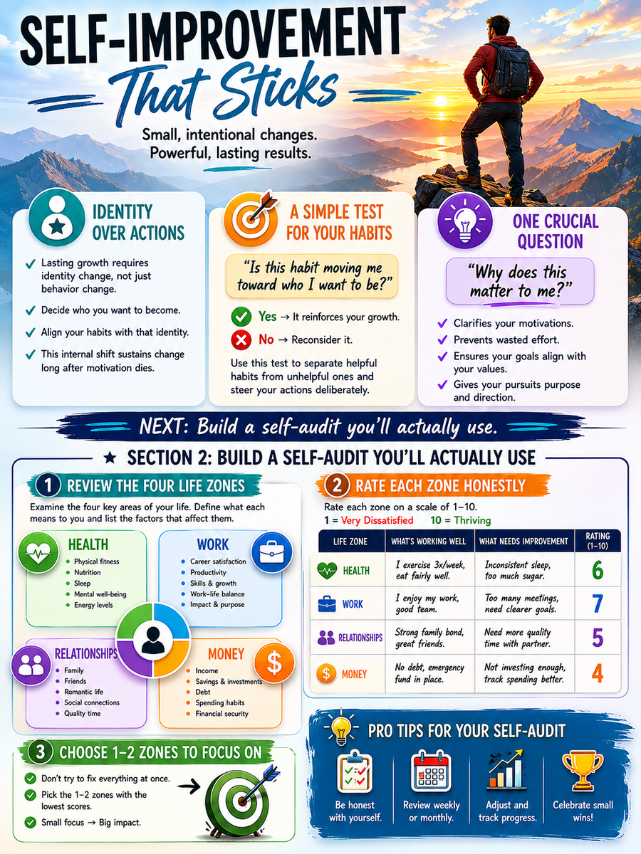 Self-Improvement That Sticks