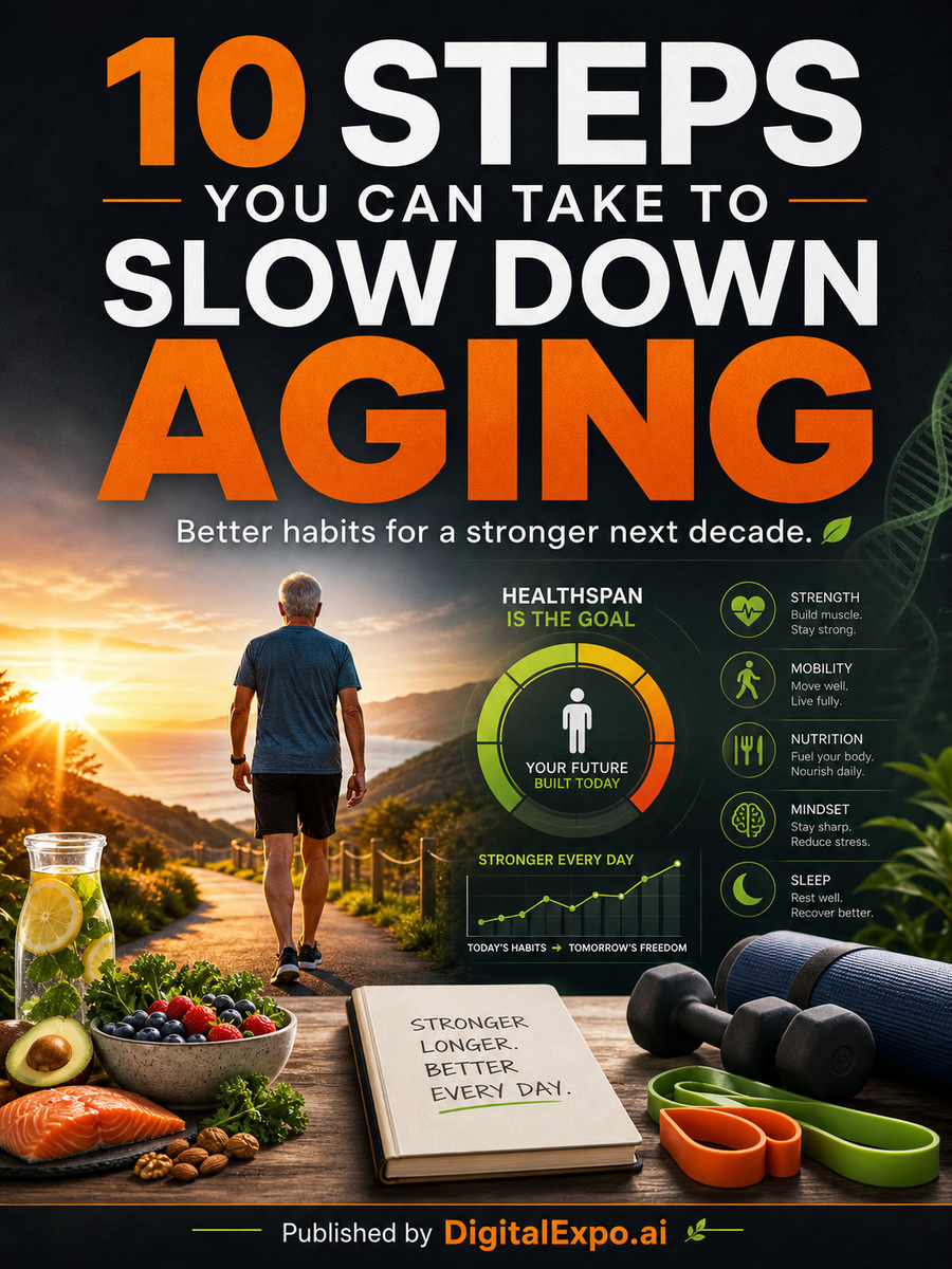 10 Steps You Can Take To Slow Down Aging